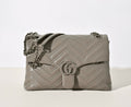 Gucci GG Marmont Pleated Calfskin Shoulder Bag-850676